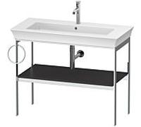 Duravit White Tulip console de lavabo WT4544L5858 98,4 x 45 cm, Graphit , sur pied, métal, 2000 porte-serviettes gauche