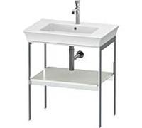 Duravit Console pour lavabo White Tulip WT454003636 68,4 x 45 cm, blanc satiné mat, sur pied, métal