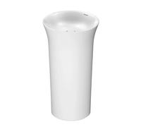 Duravit White Tulip - Lavabo autoportant 50x50x90 cm, sans trou pour robinetterie, avec WonderGliss, blanc 27035000701