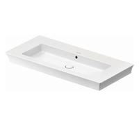 Duravit White Tulip - Lavabo de meuble 105x49 cm, sans trou pour robinetterie, avec WonderGliss, blanc 23631000601