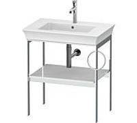 Duravit White Tulip Vanity Console WT4543R8585 68,4 x 45 cm Weiß Hochglanz métal à poser au sol 2000 porte-serviettes droite