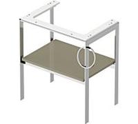 Duravit White Tulip -lavabo WT4543RH2H2 68,4 x 45 cm, Steingrau Hochglanz , à poser, métal, 2000 porte-serviettes droite