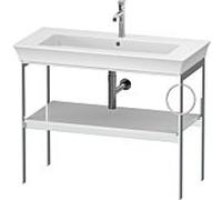 Duravit White Tulip Vanity Console WT4544R8585 98,4 x 45 cm Weiß Hochglanz à poser au sol en métal 2000 porte-serviettes droite