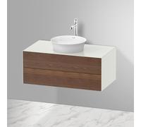 Duravit White Tulip, meuble sous-lavabo mural, largeur 1000 x profondeur 550mm, avec 2 tiroirs, avec technologie Tip-on, WT498607736
