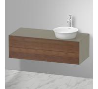 Duravit White Tulip, meuble sous-lavabo suspendu, largeur 1300 x profondeur 550mm, avec 2 tiroirs, avec technologie tip-on, WT4987R77H2