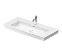 Duravit White Tulip meuble lavabo 2363100000 105,5 x 49 cm, avec trou pour robinetterie, blanc , avec trop-plein, banque de trous pour robinetterie