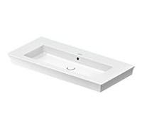 Duravit White Tulip - Lavabo de meuble 105x49 cm, sans trou pour robinetterie, avec WonderGliss, blanc 23631000601