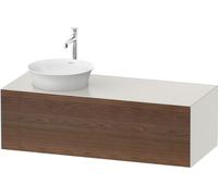 Duravit White Tulip, meuble sous-lavabo mural, largeur 1300 x profondeur 550mm, avec 1x tiroir, avec technologie tip-on, WT4977L7739