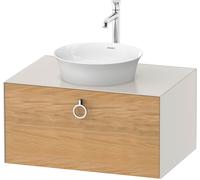 Duravit White Tulip, meuble sous-lavabo mural, largeur 800 x profondeur 550mm, avec 1x coulissant, avec poignée, WT49800H539