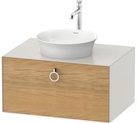 Duravit White Tulip, meuble sous-lavabo mural, largeur 800 x profondeur 550mm, avec 1x coulissant, avec poignée, WT49800H539