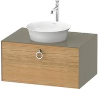 Duravit White Tulip, meuble sous-lavabo mural, largeur 800 x profondeur 550mm, avec 1x coulissant, avec poignée, WT49800H5H2