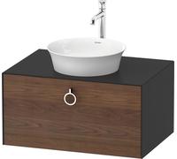 Duravit White Tulip, meuble sous-lavabo mural, largeur 800 x profondeur 550mm, avec 1x coulissant, avec poignée, WT498007758