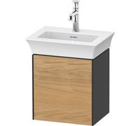 Duravit White Tulip, meuble sous-lavabo suspendu, largeur 384 x profondeur 298mm, avec 1x butée de porte à droite, avec technologie tip-on, WT4240RH5H1