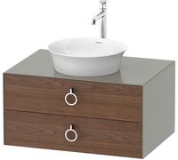 Duravit Meuble sous-lavabo suspendu White Tulip WT499007792 80×55 cm, 2 tiroirs, noyer américain