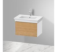 Duravit White Tulip, meuble sous-lavabo mural, largeur 684 x profondeur 458mm, avec 1x tiroir, avec technologie tip-on, WT42410H585