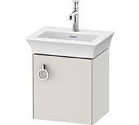 Duravit White Tulip meuble sous-vasque WT4250R3939 38,4 x 29,8 cm, finition blanc nordique satiné, suspendu, 2000 porte avec poignée, droite