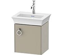 Duravit White Tulip meuble sous-vasque WT4250R6060 38,4 x 29,8 cm, Taupe Seidenmatt , suspendu, 2000 porte avec poignée, droite