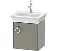 Duravit White Tulip meuble sous-vasque WT4250R9292 38,4 x 29,8 cm, gris pierre satiné, suspendu, 2000 porte avec poignée, droite