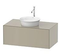 Duravit White Tulip meuble sous-vasque WT497606060 100 x 55 cm, Taupe Seidenmatt , 2000 , match3, plateau de console 2000