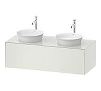 Duravit White Tulip, meuble sous-lavabo mural, largeur 1300 x profondeur 550mm, avec 1x tiroir, avec technologie tip-on, WT4978B3636
