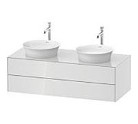 Duravit White Tulip armoire 130x55x40.8 cm sous-lavabo suspendu blanc WT4988B8585