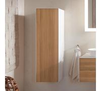 Duravit White Tulip armoire mi-hauteur, largeur 400 x profondeur 360mm, 1 arrêt de porte ouverture basculante à gauche, WT1332LH539, Couleur: Corps : blanc nordique satiné, façade : chêne naturel mass