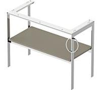 Duravit White Tulip Vanity Console WT4544R9292 98,4 x 45 cm Stone Grey Satin Finish Floor Standing Metal 2000 porte-serviettes right