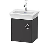 Duravit White Tulip meuble sous-vasque WT4250L5858 38,4 x 29,8 cm, Graphit mat, 2000 , porte match2 avec poignée, gauche