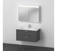 Duravit ME by Starck Vasque avec meuble XBase et armoire de toilette, XB007704949,