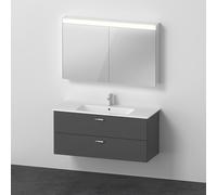 Duravit ME by Starck Vasque avec meuble XBase et armoire de toilette, XB007804949,