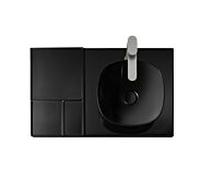 Duravit XL Wave mitigeur lavabo WA1040002070 saillie 176mm, sans tirant- garniture de vidange , acier inoxydable brossé