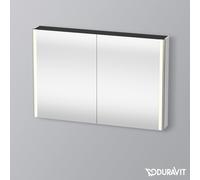 Duravit XSquare armoire de toilette avec éclairage LED, 1200x800x155mm, XS7114036360000, Couleur: Laque mate en soie blanche