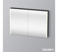 Duravit XSquare armoire de toilette avec éclairage LED, 1200x800x155mm, XS7114049490000, Couleur: Décor graphite mat