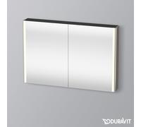 Duravit XSquare armoire de toilette avec éclairage LED, 1200x800x155mm, XS7114089890000, Couleur: Laque haute brillance Gris Flanelle