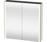 Duravit XSquare armoire de toilette avec éclairage LED, 800x800x155mm, XS7112084840000, Couleur: Blanc super mat Décor