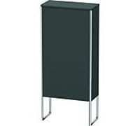 Duravit Armoire mi-haute XSquare XS1304L4949 1 porte gauche 2 tablettes verre Graphite mat
