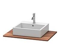 Duravit XSquare console en bois massif XS061D07777 80 x 55 cm, noyer américain, avec découpe 2000