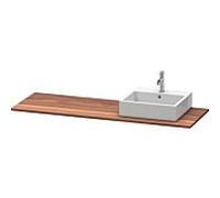 Console en bois massif Duravit XSquare, 1 découpe à droite, 1600x20x550mm, XS061HR7777