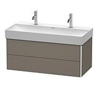 Duravit XSquare XS416309090 98,4x39,7x46cm, 2 tiroirs, Flannel Grey seidenmatt