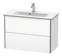 Duravit Meuble sous-lavabo XSquare – Compact suspendu, 2 tiroirs, 810x560x388 mm, blanc mat