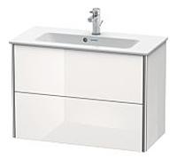 Duravit Meuble sous-vasque XSquare XS416602222 suspendu 810×560×388mm, 2 tiroirs, blanc brillant