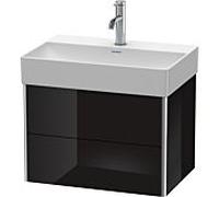 Duravit Meuble sous-lavabo XSquare XS416704040 – Compact suspendu, 2 tiroirs, 584×397×390 mm