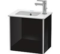 Duravit XSquare Duravit XS4170L4040 58.4x49.1x39cm, porte gauche, noir brillant