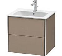 Duravit Meuble sous Duravit XSquare XS417107575 61x56x47,8cm, 2 tiroirs, Leinen
