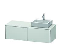 Duravit XSquare Duravit XS4903R3636 140x40x54.8cm, 2 tiroirs, droit, blanc semi-brillant
