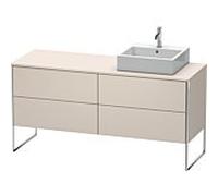Duravit XSquare Duravit XS4924R9191 160x53.8x54.8cm, 4 tiroirs, droite, Taupe