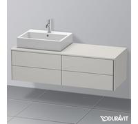 Duravit XSquare Meuble bas pour plan de toilette, 4 tiroirs, XS4913L0707,