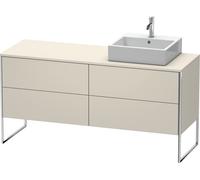 Duravit XSquare Meuble sous-lavabo sur console au sol, 4 tiroirs, vasque à droite, 1600x778x548mm, XS4924R9191