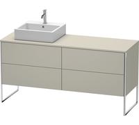 Duravit Meuble sous-lavabo sur console XSquare XS4924L6060 4 tiroirs vasque à gauche 1600x778x548mm