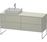 Duravit XSquare Meuble sous-lavabo sur console au sol, 4 tiroirs, vasque à gauche, 1600x778x548mm, XS4924L6060